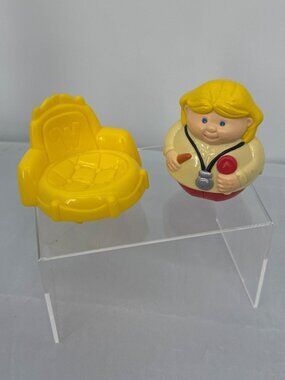Vintage 2000s Playskool Weebles Doctor Nurse Figure & Weebalot Castle Throne Set